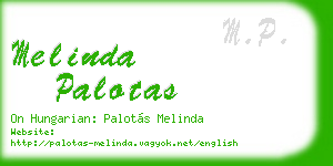 melinda palotas business card